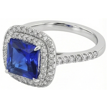 Afbeelding in Gallery-weergave laden, echte round diamant 4.50karaat ring bovenaanzicht