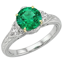 Afbeelding in Gallery-weergave laden, Stralend Edelsteen Ring 2,50 karaat – hoekaanzicht