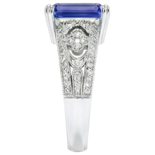 Afbeelding in Gallery-weergave laden, Natuurlijke Saffier Ring 9.75ct - Witgoud 14K