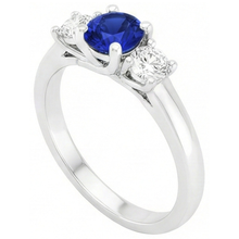 Afbeelding in Gallery-weergave laden, echte round diamant 1.50karaat ring close-up detail