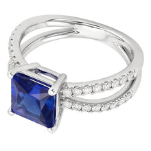Afbeelding in Gallery-weergave laden, Natuurlijke Saffier Ring 6.25ct - Witgoud 14K
