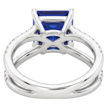 Afbeelding in Gallery-weergave laden, Natuurlijke Saffier Ring 6.25ct - Witgoud 14K