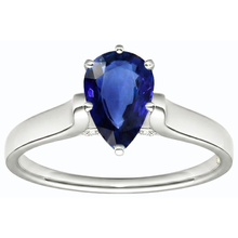 Afbeelding in Gallery-weergave laden, echte pear diamant 2karaat ring zijaanzicht