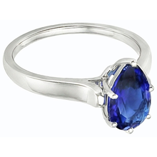 Afbeelding in Gallery-weergave laden, echte pear diamant 2karaat ring op wit