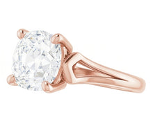Afbeelding in Gallery-weergave laden, Dames Solitaire Ring Rond Oude Mijnwerker Natuurlijke uit de aarde gewonnen Diamant Prong Gezet 3.50 Karaat