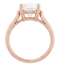 Afbeelding in Gallery-weergave laden, Dames Solitaire Ring Rond Oude Mijnwerker Natuurlijke uit de aarde gewonnen Diamant Prong Gezet 3.50 Karaat