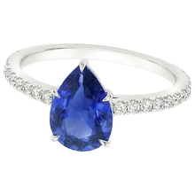 Afbeelding in Gallery-weergave laden, echte round diamant 4karaat ring bovenaanzicht