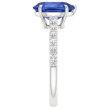 Afbeelding in Gallery-weergave laden, echte round diamant 4karaat ring op wit