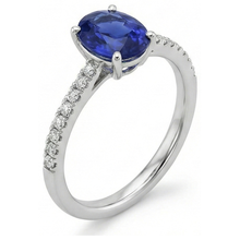 Afbeelding in Gallery-weergave laden, echte round diamant 4.50karaat ring profielweergave