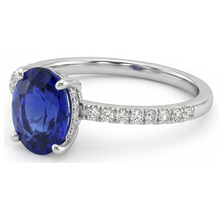 Afbeelding in Gallery-weergave laden, echte round diamant 4.50karaat ring met diamantaccenten