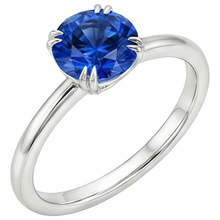 Afbeelding in Gallery-weergave laden, echte round diamant 2karaat ring bovenaanzicht