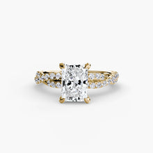 Afbeelding in Gallery-weergave laden, Rond Briljant Sieraadsteen ring in Gold – alternatief aanzicht