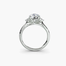 Afbeelding in Gallery-weergave laden, Rond Geslepen Edelsteen ring in Gold – vooraanzicht
