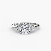 Afbeelding in Gallery-weergave laden, Rond Geslepen Edelsteen ring in Gold – hoekaanzicht
