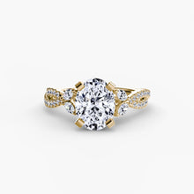Afbeelding in Gallery-weergave laden, Rond Briljant Briljant ring in Gold – zijaanzicht