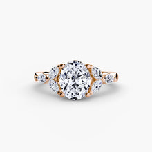 Afbeelding in Gallery-weergave laden, Rond Geslepen Sieraadsteen ring in Gold – hoekaanzicht