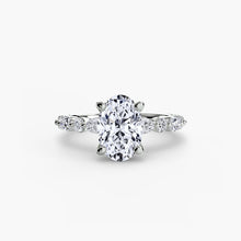 Afbeelding in Gallery-weergave laden, Fijne Diamant Setting – profielaanzicht