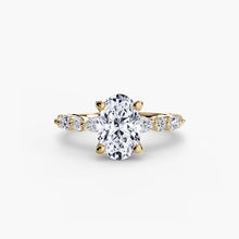 Afbeelding in Gallery-weergave laden, Fijne Diamant Setting 0,35-karaat Gold – profielaanzicht