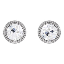 Afbeelding in Gallery-weergave laden, Antiek Cushion Fijne Diamant ring in 14 Karaat Witgoud – hoofdaanzicht