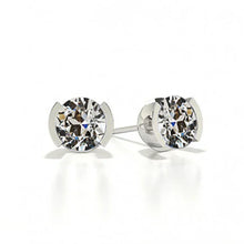 Afbeelding in Gallery-weergave laden, Fijne Diamant Oorhangers 1-karaat 14 Karaat Witgoud – hoofdaanzicht