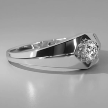 Afbeelding in Gallery-weergave laden, Wit Goud Heren Ring Echte Diamant