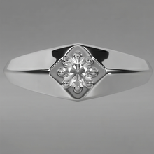 Afbeelding in Gallery-weergave laden, Wit Goud Heren Ring Echte Diamant