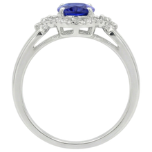 Afbeelding in Gallery-weergave laden, Wit goud 14K 6.70 karaat tanzaniet met Natuurlijke echte diamanten ( niet in een laboratorium gekweekt ) ring