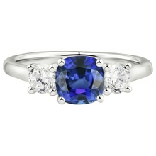 Afbeelding in Gallery-weergave laden, echte round diamant 2.50karaat ring zijaanzicht