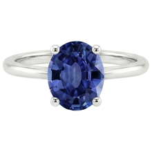 Afbeelding in Gallery-weergave laden, echte oval diamant 2karaat ring profielweergave