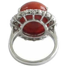 Afbeelding in Gallery-weergave laden, echte round diamant 14.50karaat ring met diamantaccenten