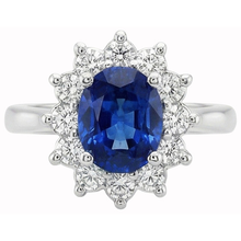 Afbeelding in Gallery-weergave laden, echte round diamant 3.20karaat ring zijaanzicht