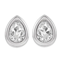 Afbeelding in Gallery-weergave laden, Witgouden Echt Diamanten Oorknopjes Bezel Set Pear Old Miners 5 Karaat
