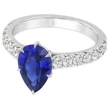 Afbeelding in Gallery-weergave laden, echte round diamant 5.50karaat ring bovenaanzicht