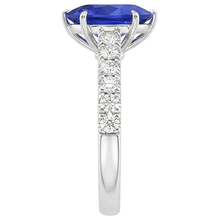 Afbeelding in Gallery-weergave laden, echte round diamant 5.50karaat ring op wit