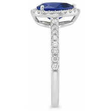 Afbeelding in Gallery-weergave laden, echte round diamant 3.50karaat ring profielweergave