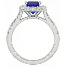 Afbeelding in Gallery-weergave laden, echte round saffier 4.25karaat ring op wit