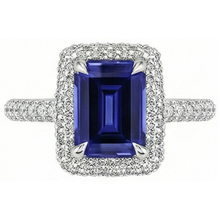 Afbeelding in Gallery-weergave laden, echte round diamant 4.50karaat ring profielweergave
