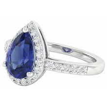 Afbeelding in Gallery-weergave laden, echte round diamant 3karaat ring bovenaanzicht