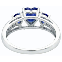 Afbeelding in Gallery-weergave laden, echte round diamant 2karaat ring bovenaanzicht