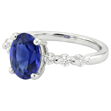 Afbeelding in Gallery-weergave laden, echte round diamant 4.50karaat ring profielweergave