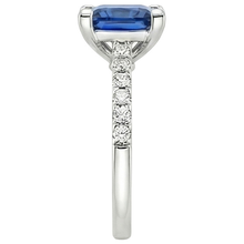 Afbeelding in Gallery-weergave laden, echte round diamant 4karaat ring profielweergave