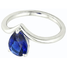 Afbeelding in Gallery-weergave laden, echte pear diamant 2.50karaat ring bovenaanzicht