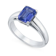 Afbeelding in Gallery-weergave laden, echte emerald saffier 1.50karaat ring zijaanzicht