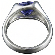 Afbeelding in Gallery-weergave laden, Witgouden biljoen tanzaniet 1 karaat solitaire ring Nieuw