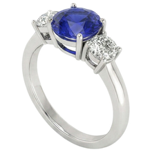 Afbeelding in Gallery-weergave laden, Natuurlijke Saffier Ring 5ct - Witgoud 14K