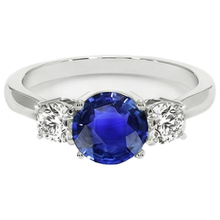 Afbeelding in Gallery-weergave laden, Natuurlijke Saffier Ring 5ct - Witgoud 14K