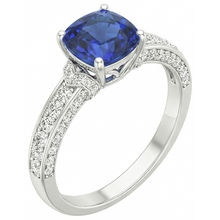 Afbeelding in Gallery-weergave laden, echte round diamant 3.50karaat ring zijaanzicht