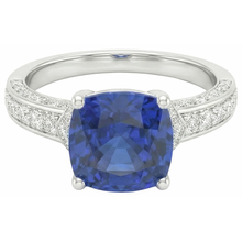 Afbeelding in Gallery-weergave laden, echte round diamant 3.50karaat ring vooraanzicht