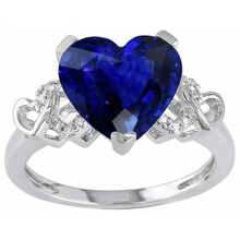 Afbeelding in Gallery-weergave laden, echte round diamant 3.50karaat ring zijaanzicht