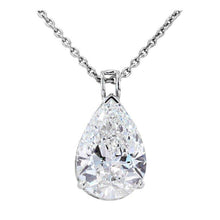 Afbeelding in Gallery-weergave laden, Witgouden peer geslepen diamanten dames solitaire hanger sieraden 2 ct. - harrychadent.nl